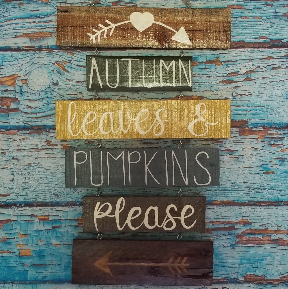 Hanging Wood Sign
